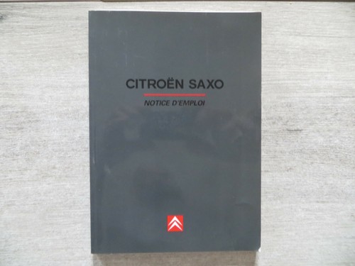 Notice emploi citroen saxo - citroen,
