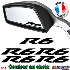 5 Stickers Autocollants R6 pour Retroviseurs ou Casque - Yamaha YZF YZFR6 - 051