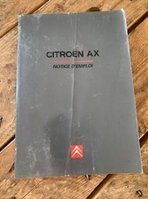 Manuel Notice D Utilisation Citroën AX