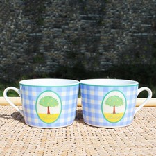 Set de 2 grosses tasses Guy Degrenne modèle Poirier / Sucré-Salé / Tendre Jardin