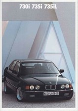 Catalogue Brochure BMW Serie 7 E32 1/1990 Belgique en français