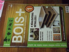 8µ? Revue BOIS + n°1 Plans encarté Table basse Range CD Etagere vitrée Jeu gamin