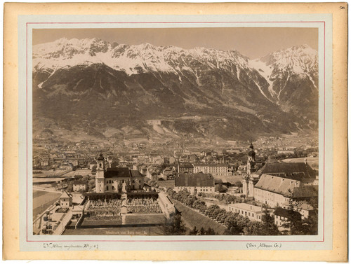 Autriche innsbruck vom berg - autriche,, innsbruck,