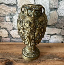 ? SUPERBE VASE / URNE EN BRONZE MASSIF FINEMENT DÉCORÉ – STYLE MYTHOLOGIQUE
