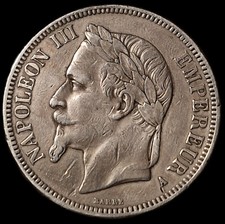 5 Francs Napoléon 3 1862 A
