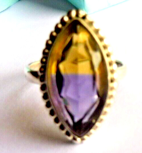 Bague amétrine précieuse - bague, en