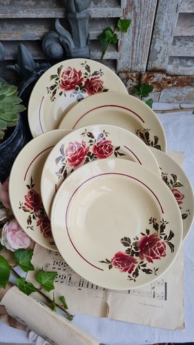 Anciennes assiettes creuses - 6,
