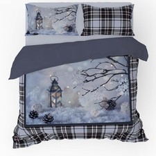Housse de couette double et