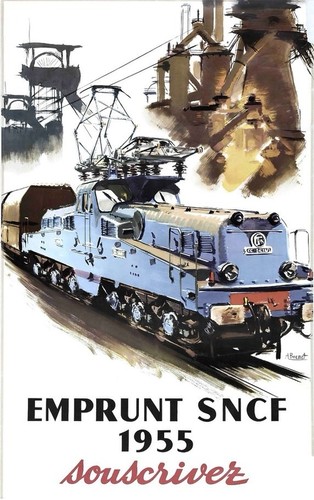 Affiche poster train sncf - affiche,