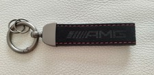 Porte-Clé Clés Mercedes Amg en Cuir Suédé Alcantara et métal