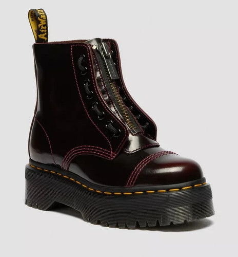Bottes plateforme cuir dr - plateforme,