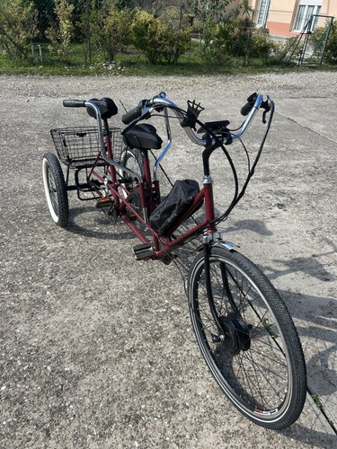 Tandem tricycle adulte - tricycle,