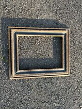 Cadre Ancien à Double Bordure - Noir et doré 40 x 30