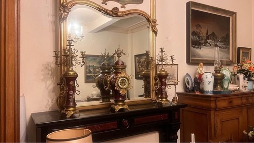 Horloge candélabres - et,