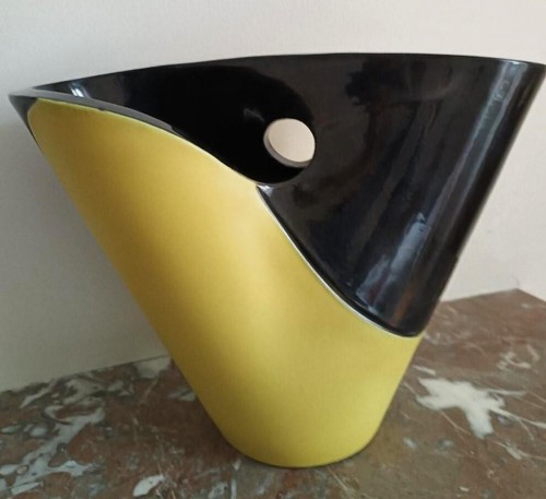Vase céramique signé - vase,
