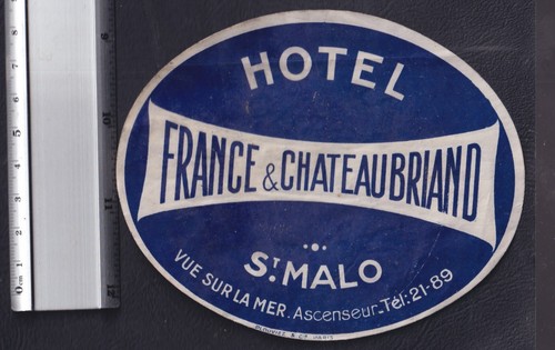 Ancienne étiquette bagage - étiquette,