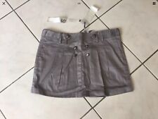 Jupe LES PETITES BOMBES....taille L grise neuve 30% soie