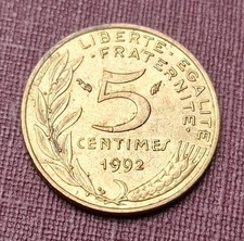 Pièce de monnaie 5 centimes