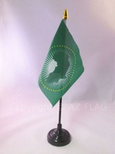 DRAPEAU DE TABLE UNION AFRICAINE 15x10cm - PETIT DRAPEAUX DE BUREAU AFRICAIN 10