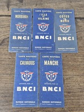 Lot D'ancienne Carte Routière B.n.c.i