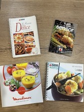 Lot de 4 Livres Recettes Seb. Sensor.Autocuiseur.Actifry.Easy Soup.