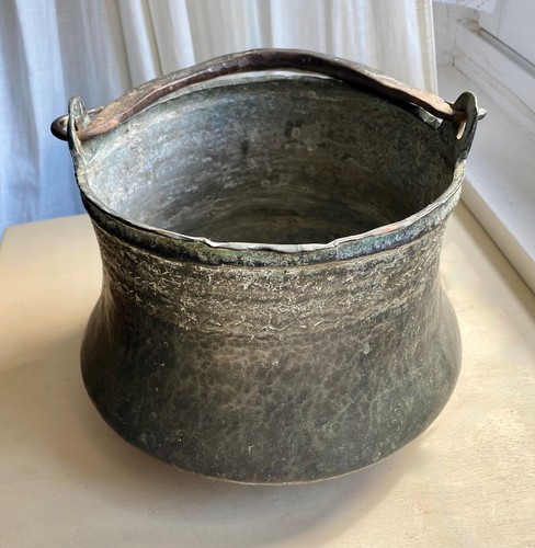 Ancien chaudron cuivre - ancien,