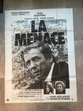 Affiche Originale LA MENACE - ALAIN CORNEAU -YVES MONTAND  -  1977 - 120*160 Cm