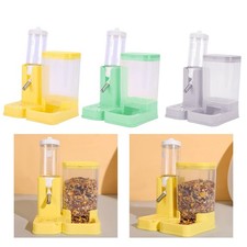 Bouteille d'eau pour hamster avec récipient pour nourriture intégré,