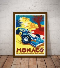 Affiche-Poster Vintage Monaco