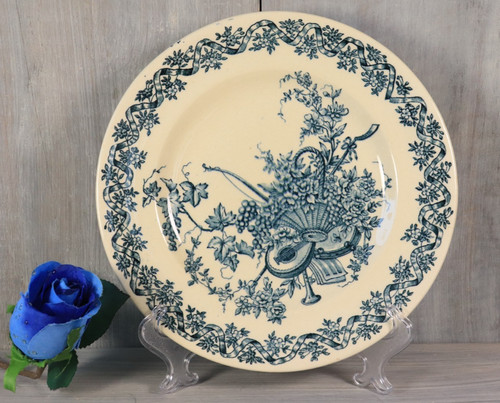 Assiette ancienne terre de - ancienne,
