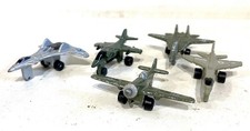 Ancien Jouet Métal 5 Avions