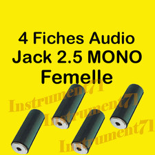 4 Fiches Jack 2,5 Femelle Mono