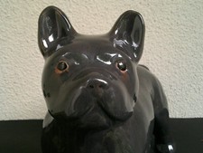 CHIEN BOULEDOGUE EN POTERIE TERRE CUITE BAVENT