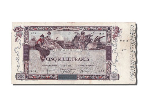 Billet france 5000 francs - billet,, francs,