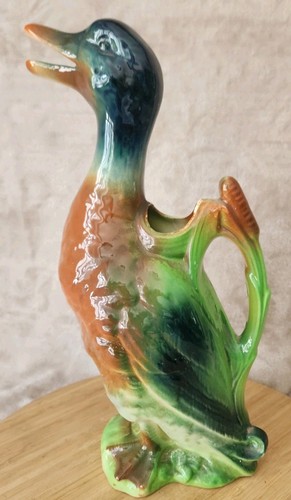 Ancien pichet zoomorphe canard - pichet,