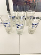 LOT de 6 Anciens Verres PASTIS
