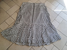 Ancien jupon volant   rayures haut  92 cm bas 2 m