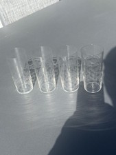 4 verres gobelets en cristal