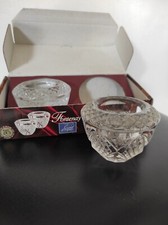 Cristal d'Arc Dans Son Écrin Deux Bougeoirs En Lot Boîte D Origine 