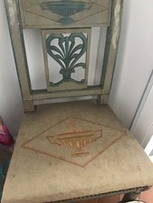 Chaise et fauteuil Directoire, état tapisserie abimé, structure bon état