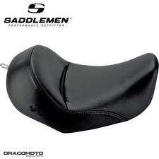 SELLE HARLEY DYNA / GLIDE SADDLEMEN Heels Down 806-04-0021 Solo Seat Noire Fo...