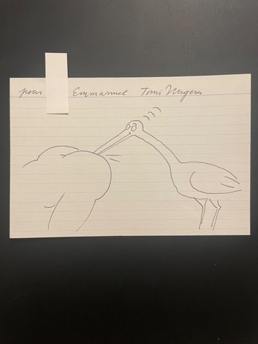 Cigogne bec dans les fesses - la,