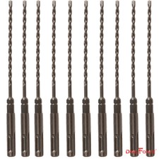10PCS/Lot SDS 1/4" X7" Rotary Hammer Concrete Masonry Hex Drill Bit Carbide Tip