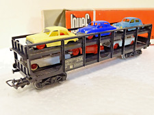 JOUEF 654   WAGON SNCF S.T.V.A. A BOGIES TRANSPORT DE 6 AUTOS EN BOITE     HO