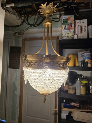 Lustre corbeille french - lustre,