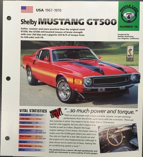 Affiche shelby mustang - affiche, gt