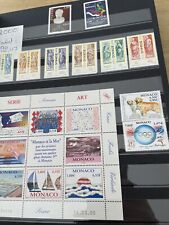 Collection Timbres Monaco NEUF  Années Complètes Valeur Faciale 490 Euros