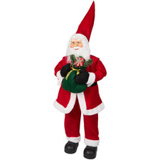 Père Noël Grand Décoration Noël 90 cm – Figurine Noël XXL – Statue Noël