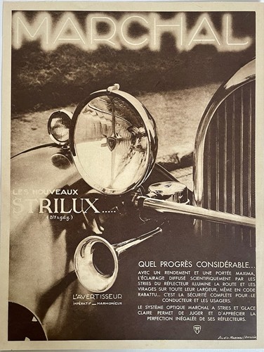 Publicité ancienne marchal - ancienne,