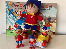 Lot oui oui Peluche Lansay + voiture + figurine bois articulée + noddy articulée